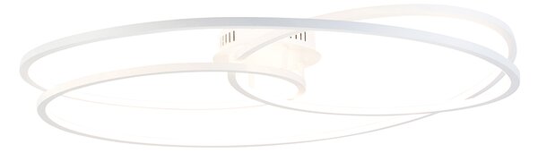 Lampada da soffitto bianca 78 cm con LED 3 gradini dimmerabile - Rowin
