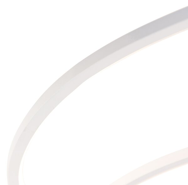 Plafoniera bianca 78 cm con LED a 3 step dimmer - Rowin