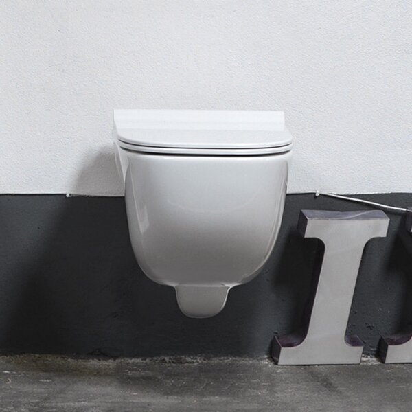 AXA WILD - Sanitari sospesi vaso rimless coprivaso e bidet Made in Italy