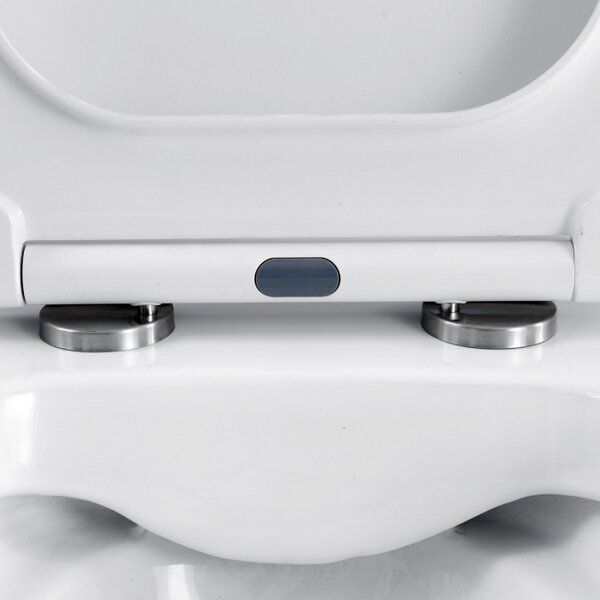 NOOK - Sanitari a terra filo muro wc Rimless coprivaso e bidet