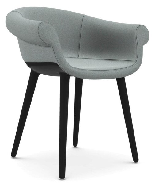 Magis cyborg lord poltrona di design disegnata da marcel wanders in diverse finiture, struttura nero lucido, colore pantone