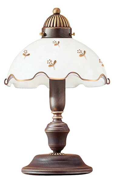 Kolarz 731.73.160 - Lampada da tavolo NONNA 1xE27/75W/230V, decorazione floreale, finitura oro rosa