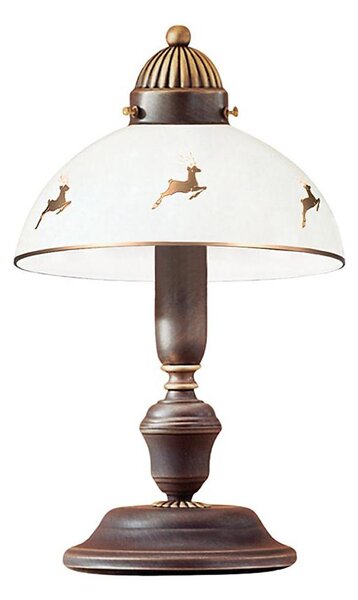 Kolarz 731.73.150 - Lampada da tavolo NONNA 1xE27/75W/230V con decoro a cervo, oro rosa