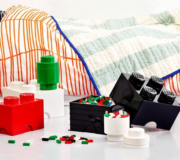 Scatola portaoggetti nera quadrata - LEGO®