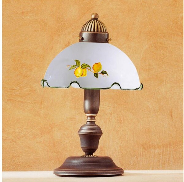Kolarz 731.73.116 - Lampada da tavolo NONNA 1xE27/75W/230V con motivo limoni