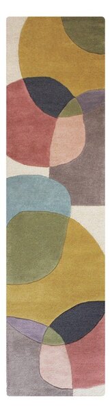 Passatoia in lana tessuta a mano 60x230 cm Glow Multi – Flair Rugs