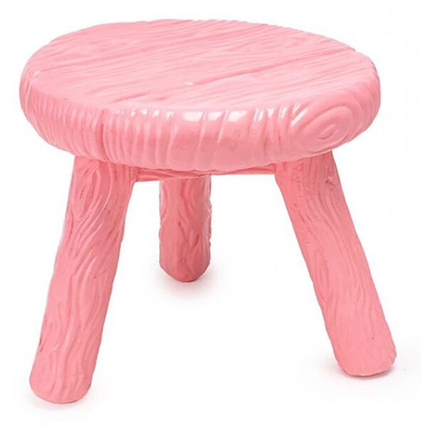 Seletti milk stool sgabello in fibra di vetro disponibile in varie finiture, colore rosa