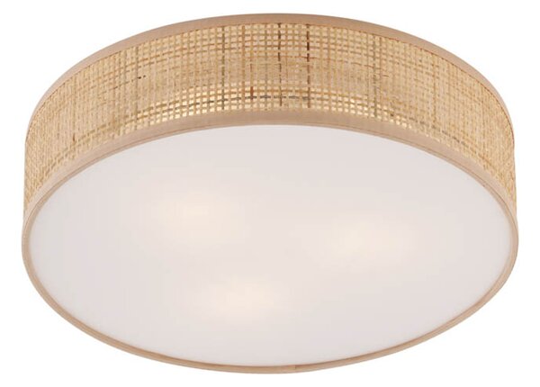 Lampada da soffitto orientale in rattan 38 cm - Trammy