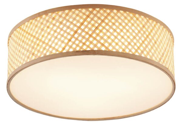 Lampada da soffitto in bambù orientale naturale 40 cm - Tremmo