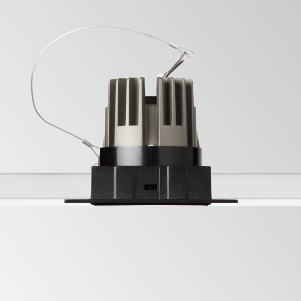Ideal Lux - Faretto da incasso LED GAME TRIM LED/11W/230V 8,4x8,4 cm IP40 nero