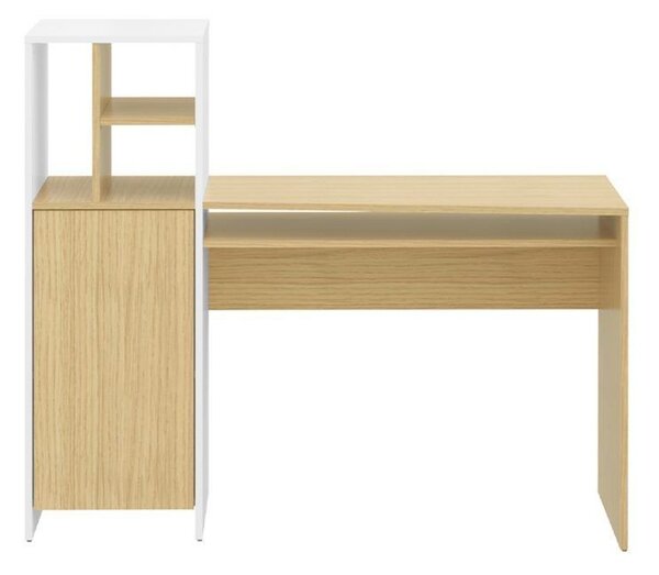 Temahome mitch scrivania in legno nobilitato disponibile in due finiture, colore bianco