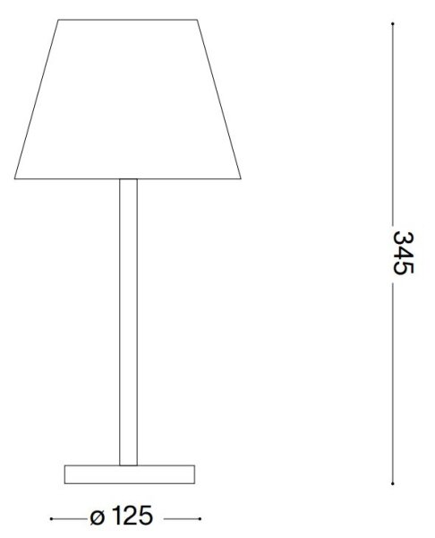 Ideal Lux - Lampada LED dimmerabile touch LOLITA LED/2,8W/5V IP54 marrone