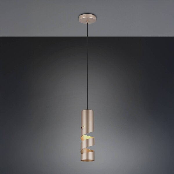 Trio Lighting Lampada a sospensione Stream, dimmerabile, Marrone / Ruggine, Soggiorno / Sala da pranzo, Metallo, Moderno, Lampada a sospensione