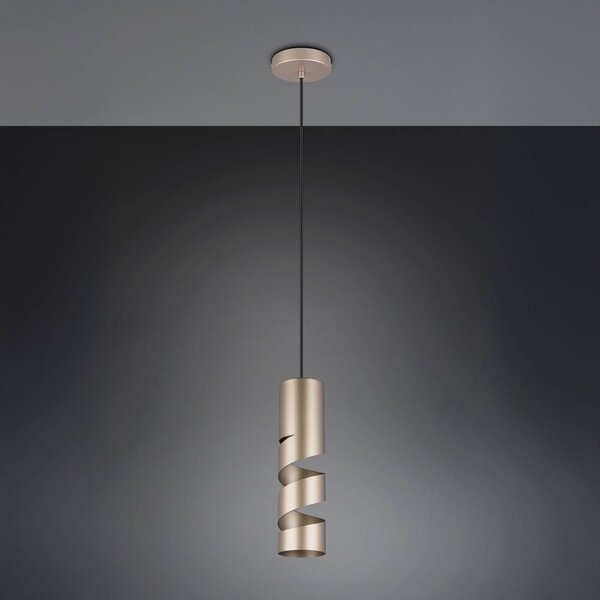 Trio Lighting Lampada a sospensione Stream, dimmerabile, Marrone / Ruggine, Soggiorno / Sala da pranzo, Metallo, Moderno, Lampada a sospensione