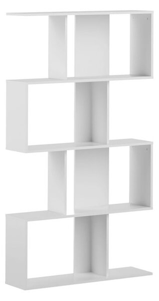 Temahome sigma libreria con ripiani sfalsati, colore bianco