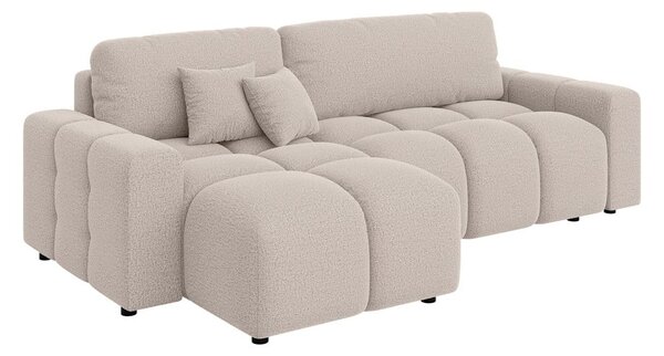 Divano angolare beige allungabile (con composizione variabile) Luki – Ropez