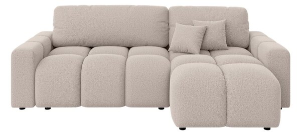 Divano angolare beige allungabile (con composizione variabile) Luki – Ropez