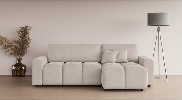 Divano angolare beige allungabile (con composizione variabile) Luki – Ropez