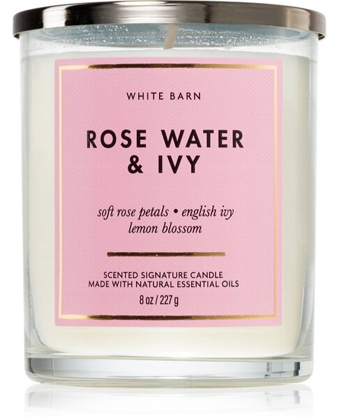 Bath & Body Works Rose Water & Ivy candela profumata 227 g