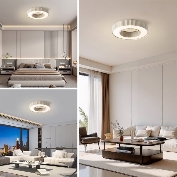 Brilagi - LED dimmerabile plafoniera LUMIX LED/48W/230V 3000-6000K beige diam. 50 cm + telecomando