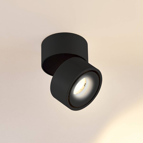 Faretto da soffitto LED Arcchio Rotari, 620 lm, 1 luce, nero Rotari Arcchio, dimmerabile, Nero, Soggiorno / Sala da pranzo, Alluminio, Moderno