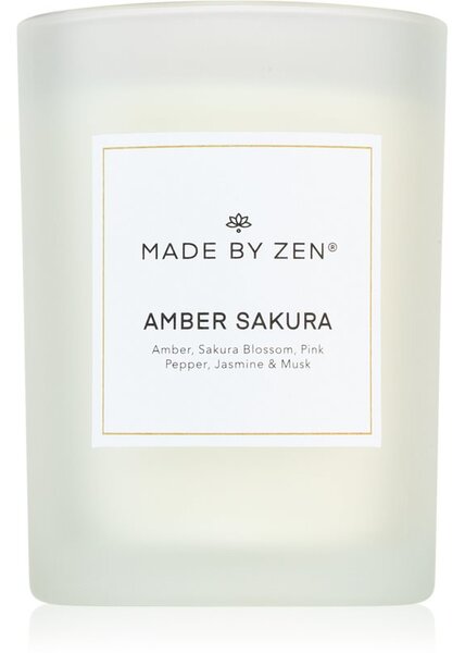 MADE BY ZEN Amber Sakura candela profumata 250 g