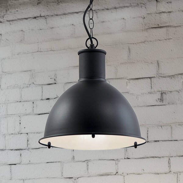 Lindby Luciane lampada a sospensione da esterno, nero, alluminio, Ø 31,8 cm Lindby, dimmerabile, Nero, Alluminio