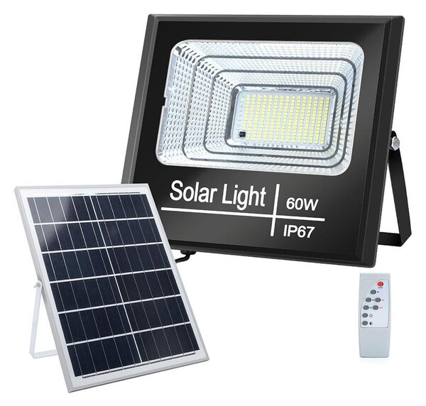 Aigostar - Proiettore solare LED dimmerabile LED/60W/3,2V IP67 + tc
