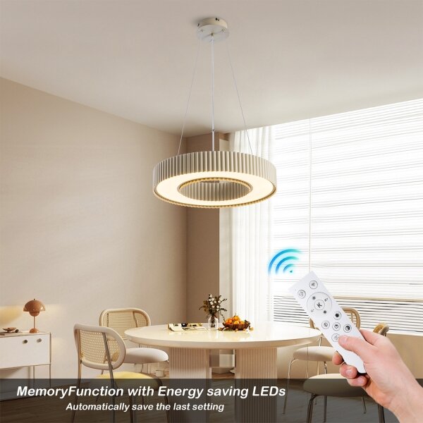 Brilagi - Lampadario LED dimmerabile LUMIX LED/48W/230V 3000-6000K beige, diametro 50 cm + telecomando