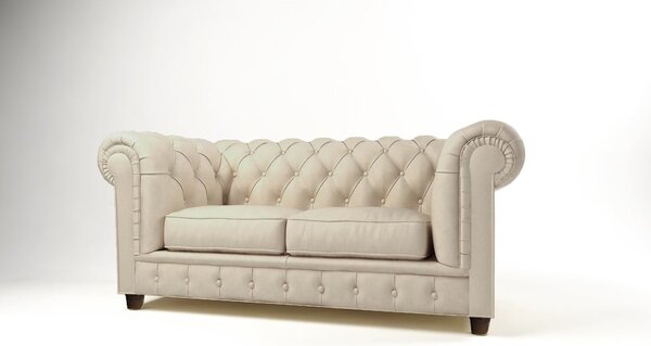 Divano in velluto crema 178 cm Cambridge - Ropez