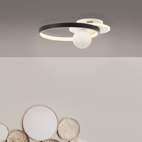 Brilliant - Plafoniera LED dimmerabile ATLANTA LED/24W/230V nero/bianco