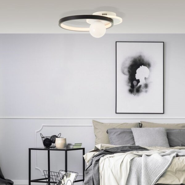 Brilliant - Plafoniera LED dimmerabile ATLANTA LED/24W/230V nero/bianco