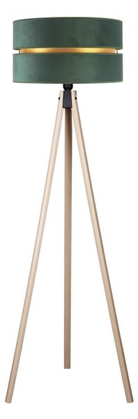 Duolla - Lampada con piedistallo DUO 1xE27/60W/230V diametro 44 cm verde/beige