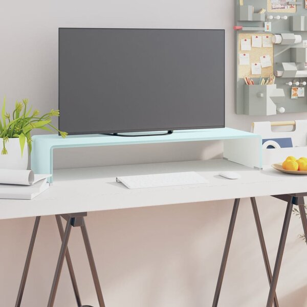 Supporto TV / Rialzo Monitor in Vetro Verde 80x30x13 cm
