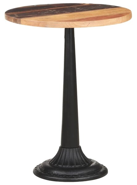 Tavolino da Bistrot Ø60x76 cm in Legno Massello di Recupero