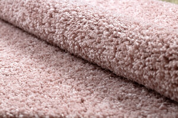 Tappeto BERBER quadrato 9000 rosa Frange berbero marocchino shaggy