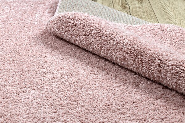 Tappeto BERBER quadrato 9000 rosa Frange berbero marocchino shaggy