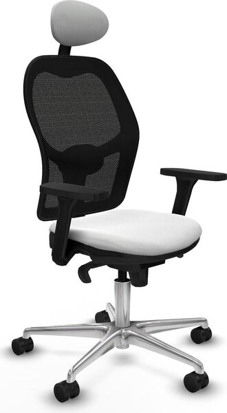 Sedia da ufficio con poggiatesta Piqueras y Crespo 3D086N1 Bianco