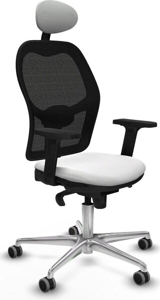 Sedia da ufficio con poggiatesta Piqueras y Crespo 2D086G1 Bianco