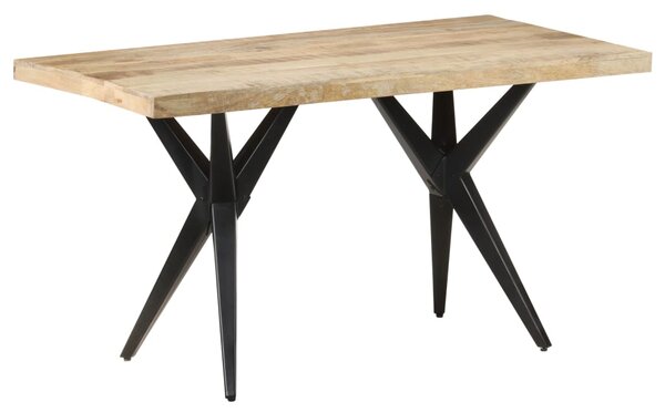 Tavolo da Pranzo 140x70x76 cm in Legno di Mango Grezzo