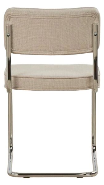 Sedia da pranzo beige imbottito a dondolo Rupert – Unique Furniture