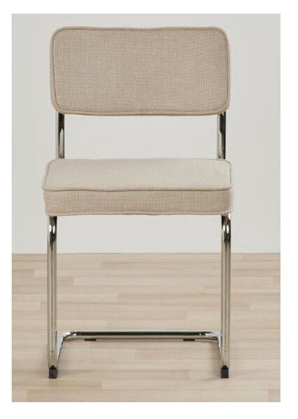 Sedia da pranzo beige imbottito a dondolo Rupert – Unique Furniture