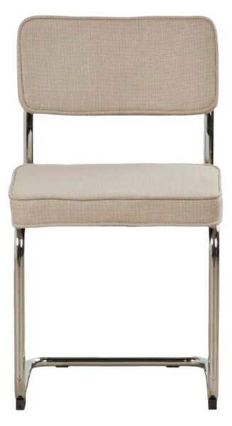 Sedia da pranzo beige imbottito a dondolo Rupert – Unique Furniture