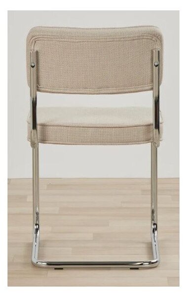 Sedia da pranzo beige imbottito a dondolo Rupert – Unique Furniture