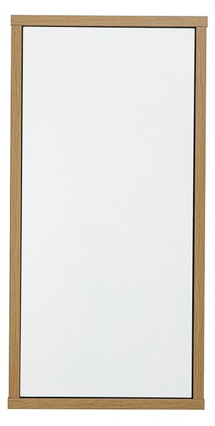 Mensola a parete finitura bianca e legno chiaro rovere L30 cm FLEXO