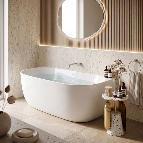 Vasca Bagno A Parete Rea Eris 150cm