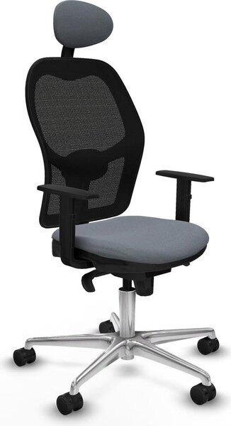 Sedia da ufficio con poggiatesta Jorquera Piqueras y Crespo 1D086N1 Grigio