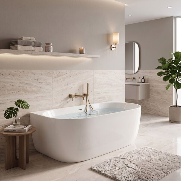 Vasca Bagno A Parete Rea Eris 160cm
