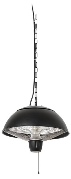 Riscaldatore radiante a sospensione Theriona, nero, Ø 42 cm, IP24 - Lucande Lucande, Theriona, Nero, Alluminio, Moderno