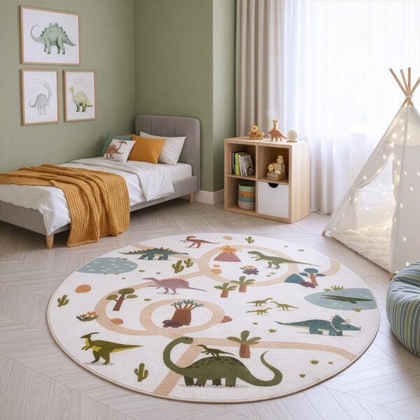 Tappeto per bambini lavabile ø120 cm Coco 1131 – Ayyildiz Carpets